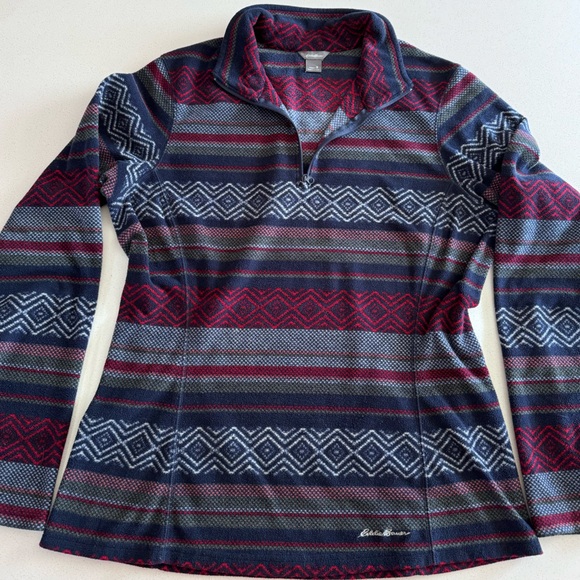 Eddie Bauer pullover base layer warm granola girl top size small - Picture 6 of 9
